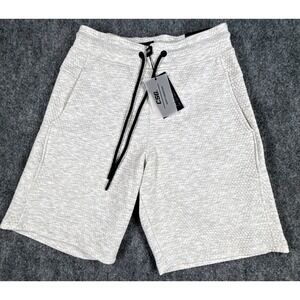 CSG All Day Every Day Mens Small Light Gray Textured Athletic Shorts NWT